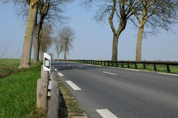 Country road in Val d Oise — Stock Photo, Image