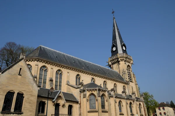 La chiesa di Vigny in Val d'Oise — Foto Stock