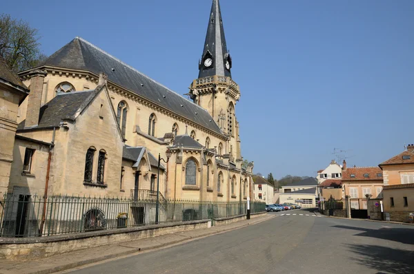 Vignyn kirkko Val d Oisessa — kuvapankkivalokuva