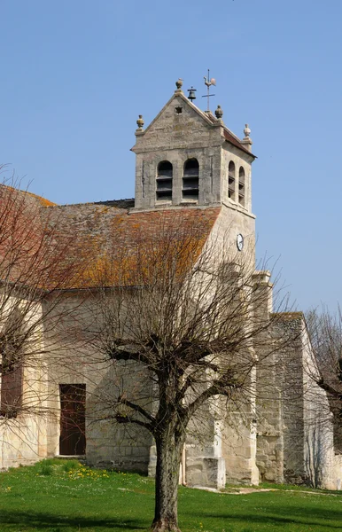 The old church of Wy dit Joli Village — Stock Photo, Image
