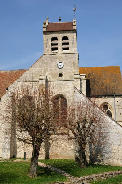 La vecchia chiesa di Wy dit Joli Village — Foto Stock