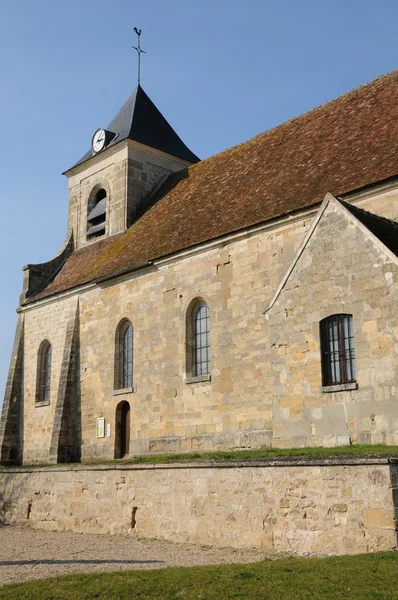 Klasycznego kościół Sagy V al d Oise — Zdjęcie stockowe