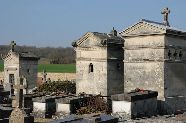 The cemetery of Sagy in Val d Oise — Stock Photo, Image
