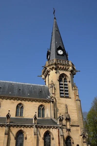 Церква Віньї в Val d Уаза — стокове фото
