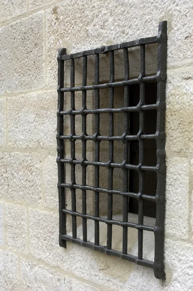 Okno więzienia — Zdjęcie stockowe