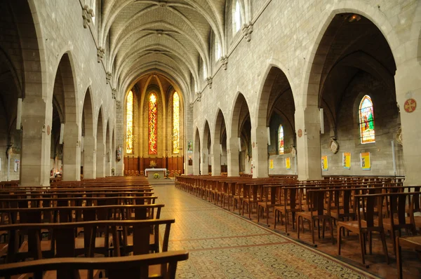 Francia, interior Iglesia de Les Mureaux —  Fotos de Stock