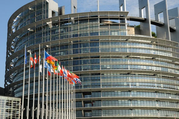 Franciaország, az Európai Parlament Strasbourgban — Stock Fotó