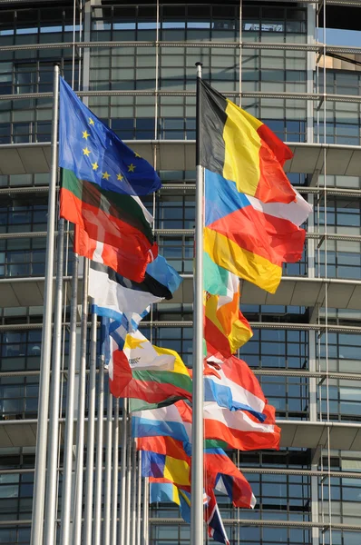 Frankrijk, het Europees Parlement van Straatsburg — Stockfoto