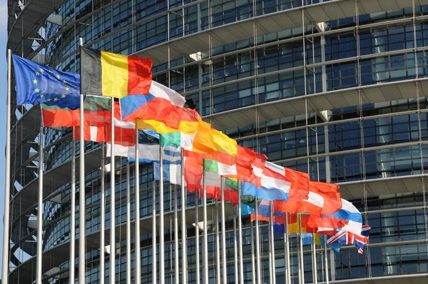 Frankrijk, het Europees Parlement van Straatsburg — Stockfoto