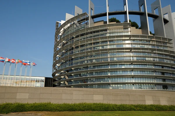 Francja, Parlament Europejski w Strasburgu — Zdjęcie stockowe