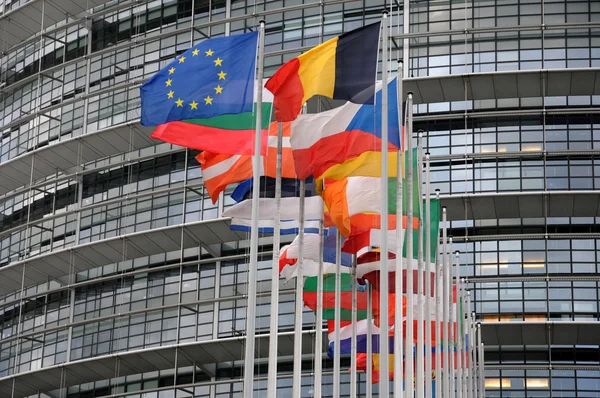 Frankrike, Europaparlamentet i Strasbourg – stockfoto