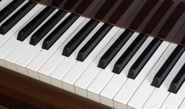 stock image Close up of a keyboard piano