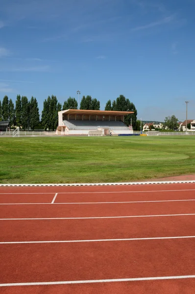 Running tracks in a stadium — Stock Photo, Image