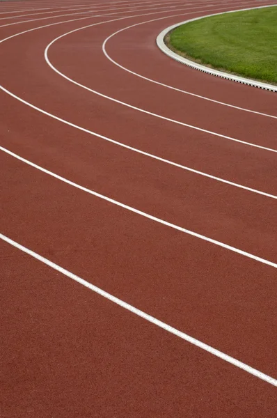 Stock image Running tracks in a stadium