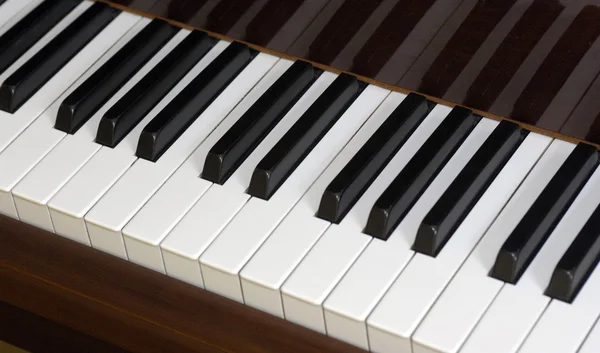 Close up of a keyboard piano Royalty Free Stock Photos