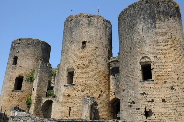 Zamek Villandraut w gironde — Zdjęcie stockowe
