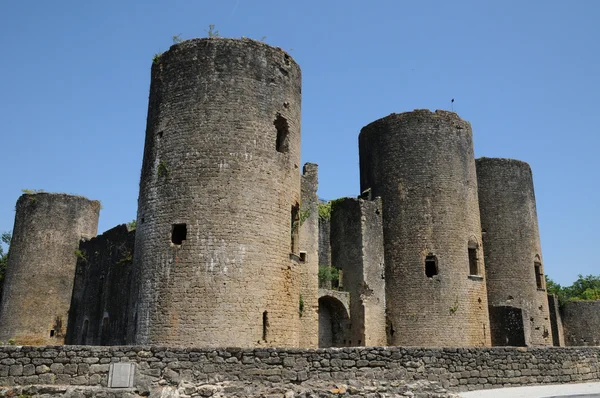 Zamek Villandraut w gironde — Zdjęcie stockowe