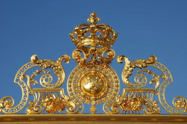 Francja, złota Brama pałacu wersalskiego — Zdjęcie stockowe