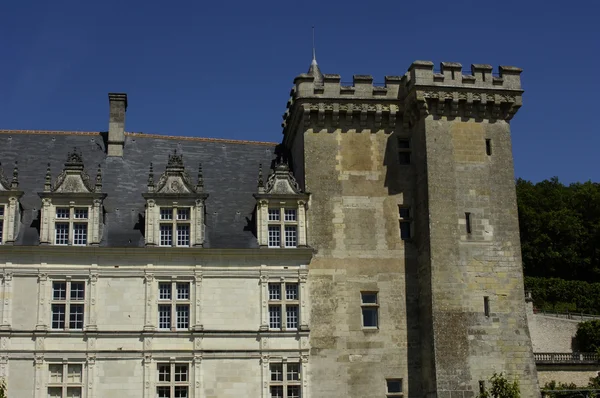 Frankreich, das Renaissanceschloss des Dorfes — Stockfoto