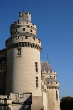 France, castle of Pierrefonds in Picardie clipart