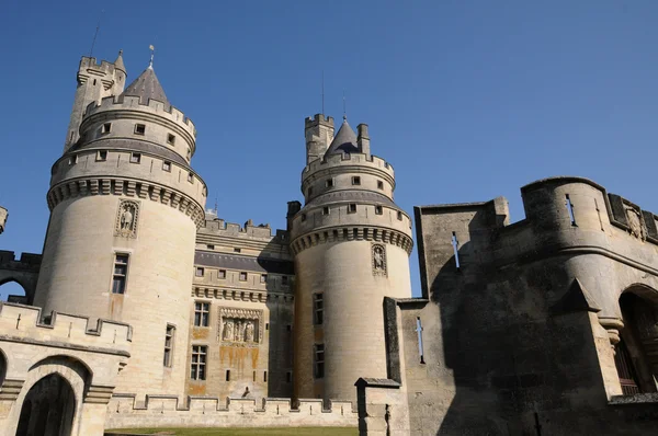 Francja, zamek pierrefonds w Pikardii — Zdjęcie stockowe