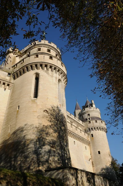 Francja, zamek pierrefonds w Pikardii — Zdjęcie stockowe