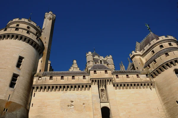 Francja, zamek pierrefonds w Pikardii — Zdjęcie stockowe