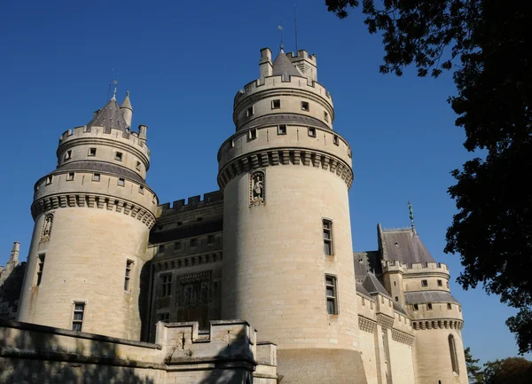 Francja, zamek pierrefonds w Pikardii — Zdjęcie stockowe