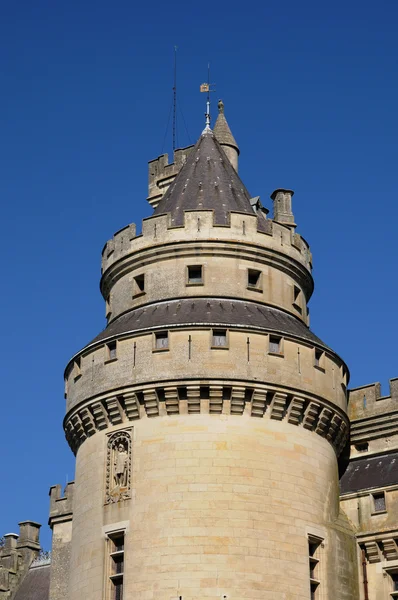 Frankrike, slottet av pierrefonds Picardie — Stockfoto