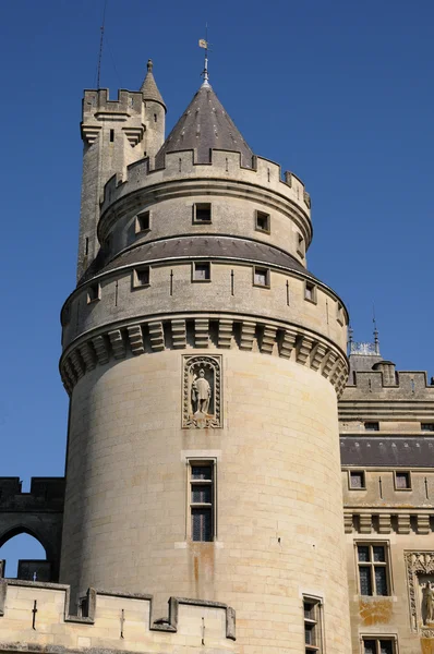 Frankreich, Schloss der Pierrefonds in picardie — Stockfoto