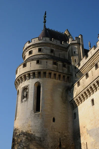 Francie, hradem pierrefonds v Picardii — Stock fotografie