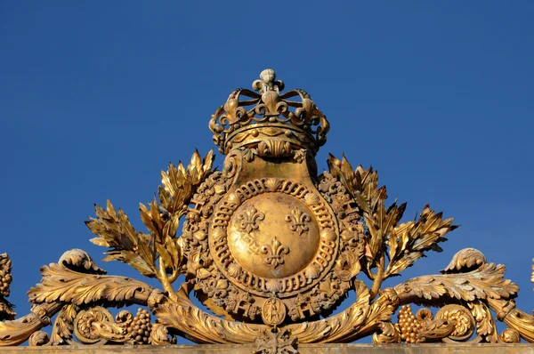 France, porte dorée du château de Versailles — Photo