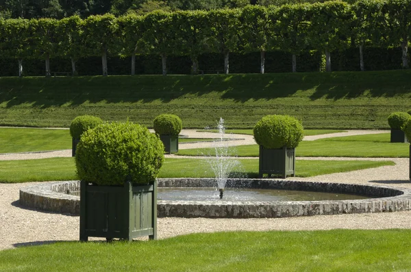 Giardino formale francese del castello di Villandry — Foto Stock