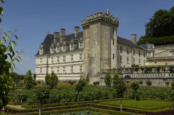 法国文艺复兴时期的 villandry 城堡 — 图库照片