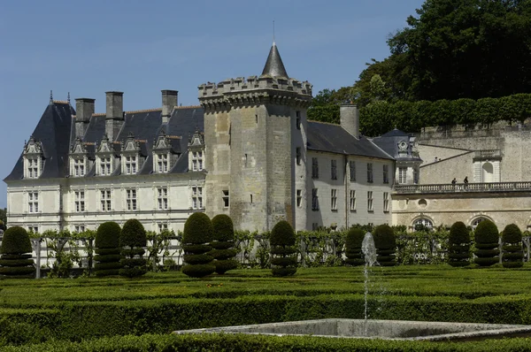 Франція, Ренесанс замок Вілландрі — стокове фото