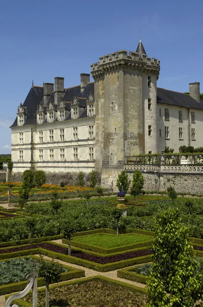 França, o castelo renascentista de Villandry — Fotografia de Stock