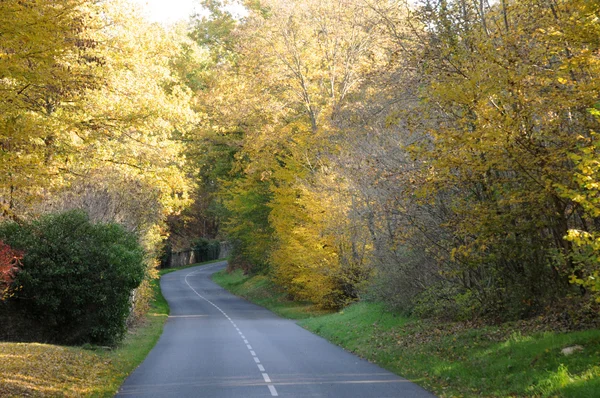 stock image France, a little country road in Chevreuse valley