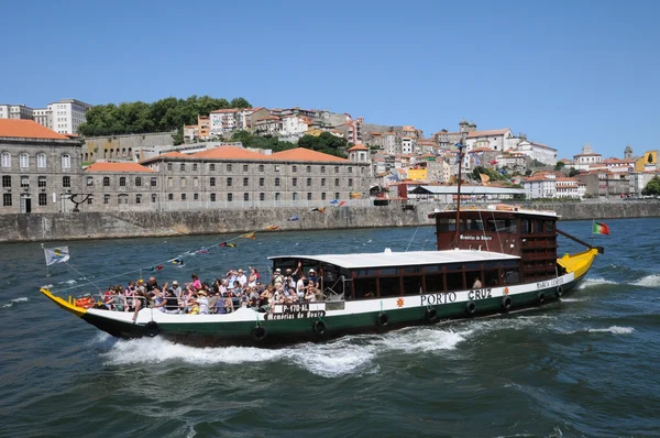 Portugalsko, pohled od řeky douro — Stock fotografie