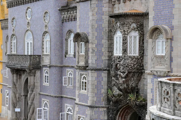 Portugália, a pena nemzeti palota sintra városában, — Stock Fotó