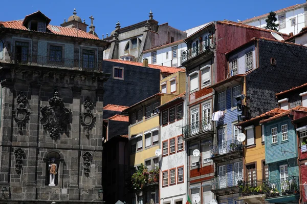 stock image Old houses of the city of Porto in Portugal