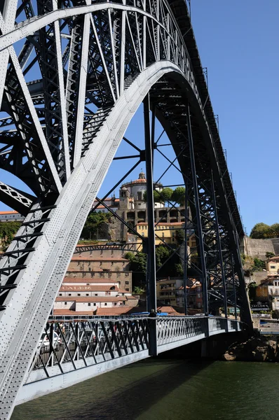 Ιστορική γέφυρα της πόλης του Πόρτο, στην Πορτογαλία — Φωτογραφία Αρχείου