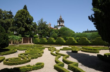 Portugal, garden of Mateus palace in Vila Real clipart