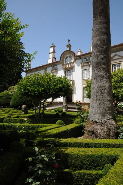 Portogallo, giardino del palazzo Mateus a Vila Real — Foto Stock