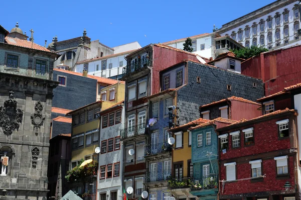 stock image Old houses of the city of Porto in Portugal