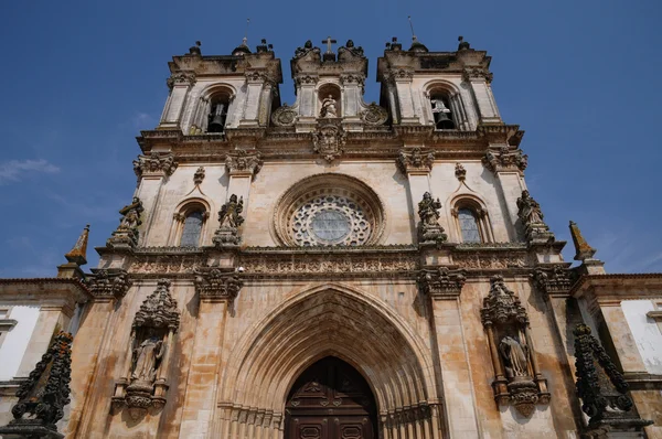 The façade of Alcobaca monastery in Portugal — ストック写真