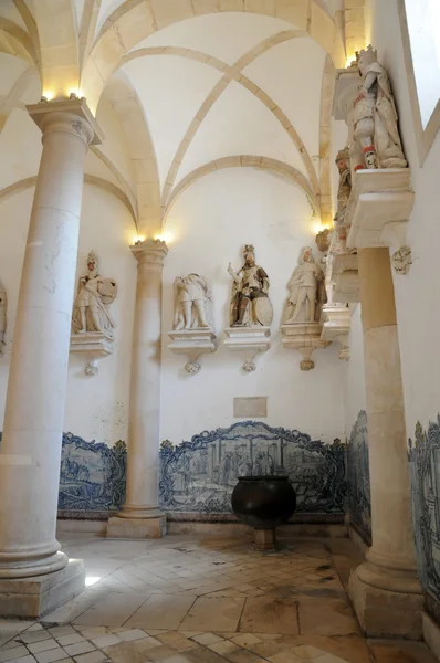 stock image The interior of Alcobaca monastery in Portugal