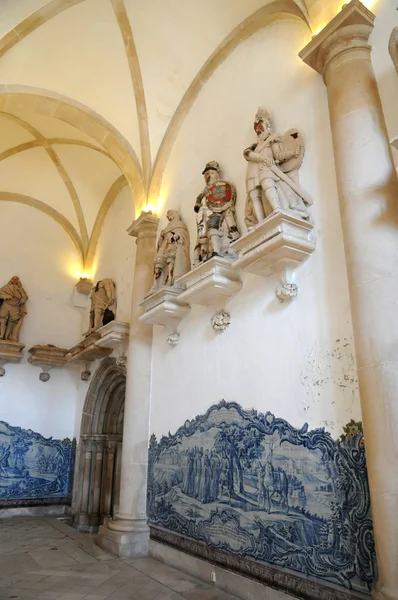 stock image The interior of Alcobaca monastery in Portugal