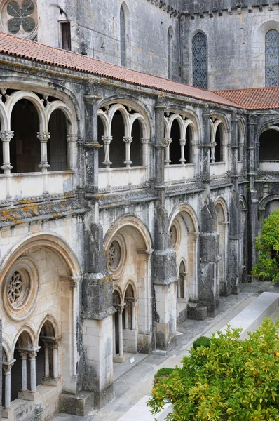 stock image The cloister of Alcobaca monastery in Portugal