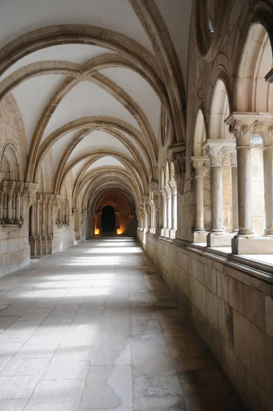 포르투갈의 Alcobaca 수도원의 회랑 — 스톡 사진
