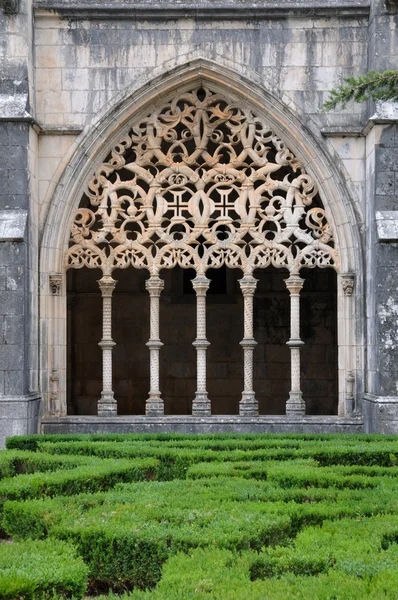 stock image Renaissance cloister of Batalha monastery in Portugal